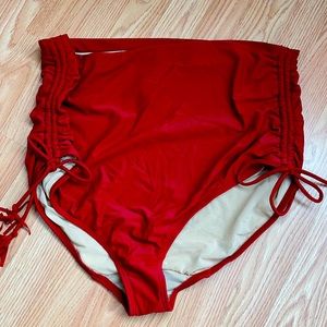 Deep Red Lane Bryant swimsuit bottoms size 24.